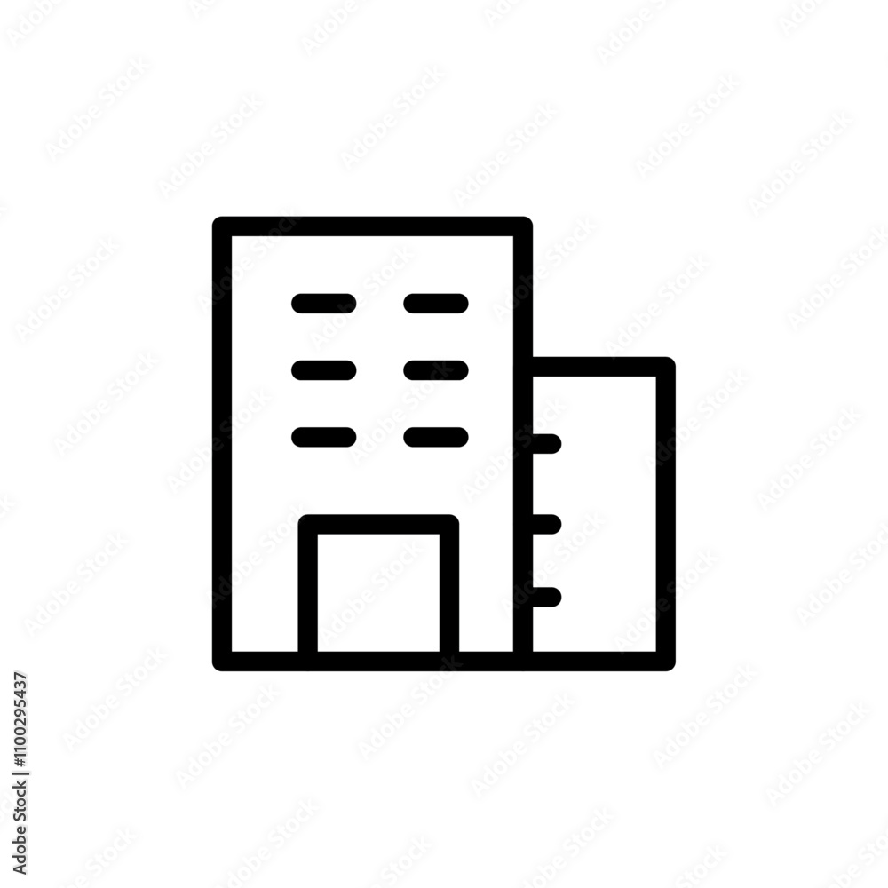 Aufkleber company icon outline vector for web ui