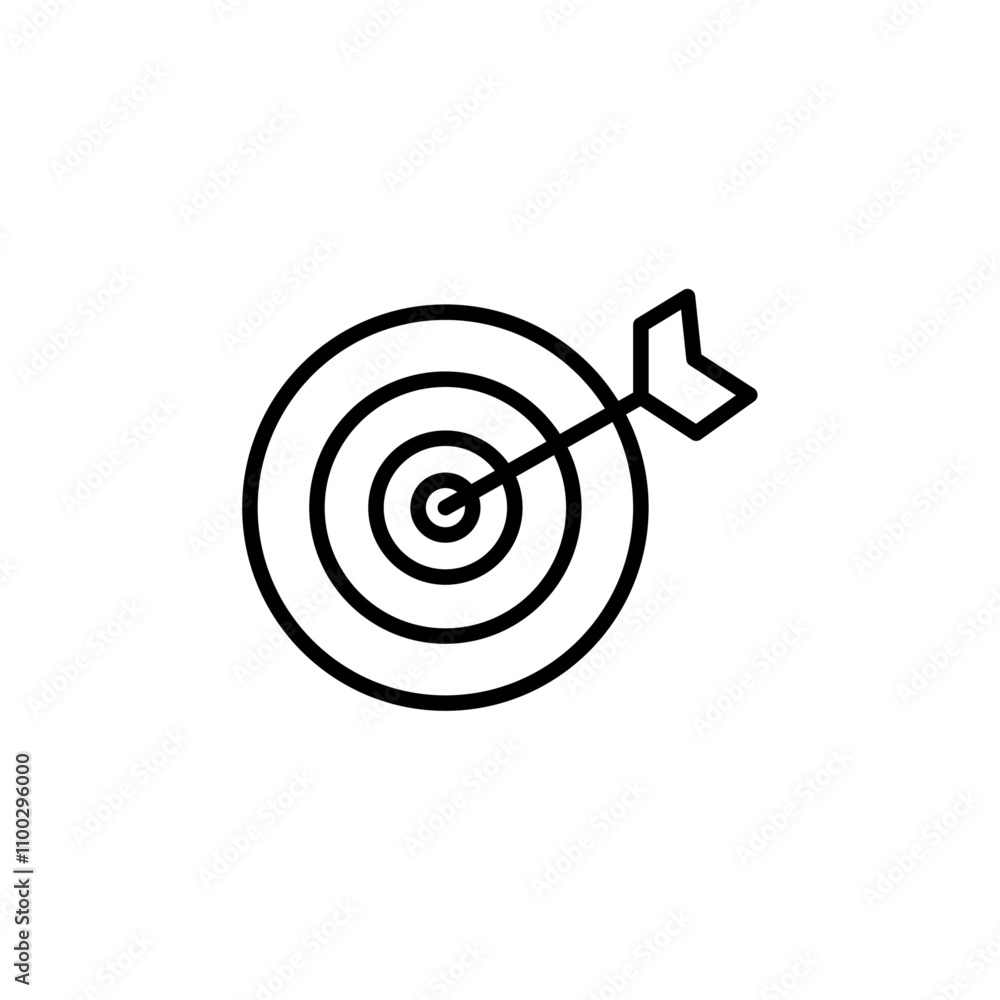 Poster darts icon Outline vector for web ui