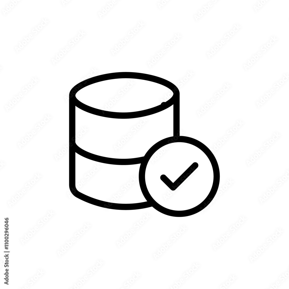 Poster data recovery icon outline vector for web ui