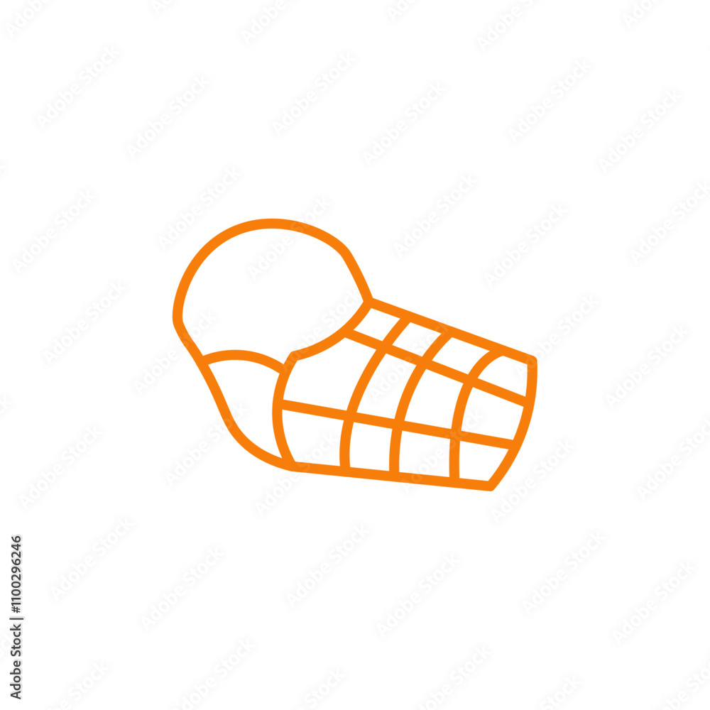 Poster dog muzzle icon outline vector for web ui