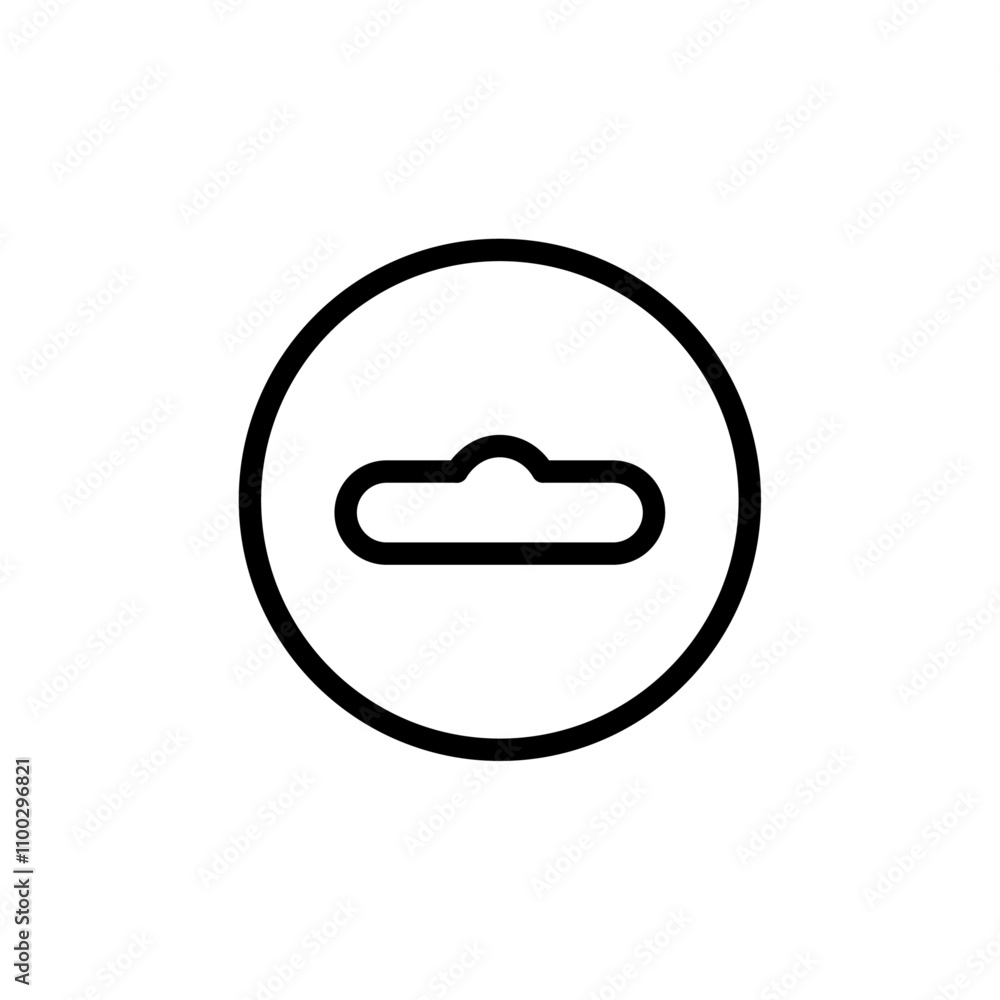 Poster Euro hook icon Outline vector for web ui