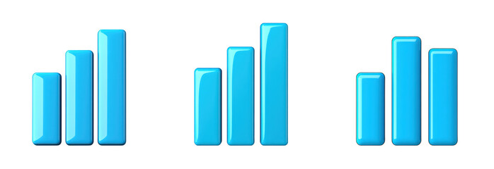 Obraz premium Modern infographic depicting business growth with colorful bar charts and statistics. transparent background.