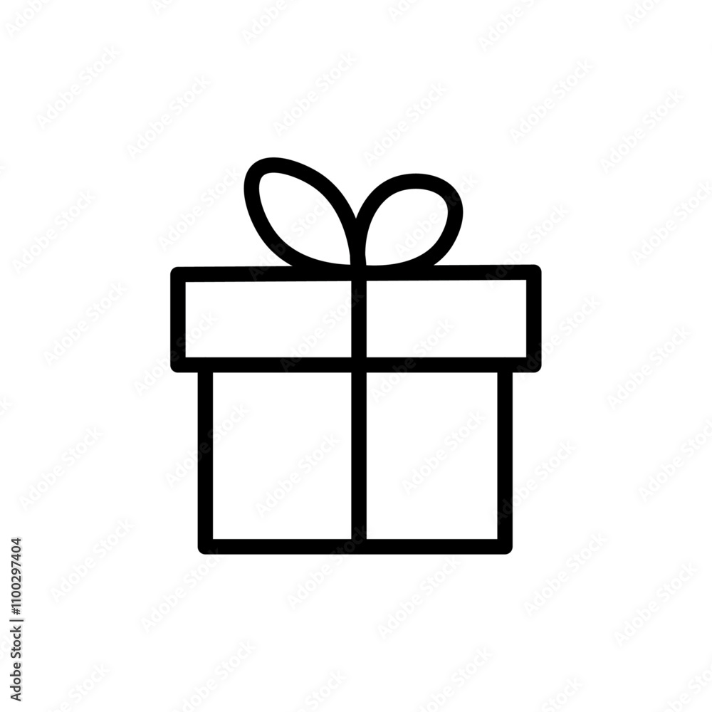Aufkleber free gift icon outline vector for web ui