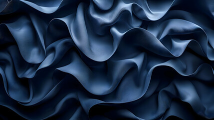 Obraz premium Abstract Blue 3D Wavy Background