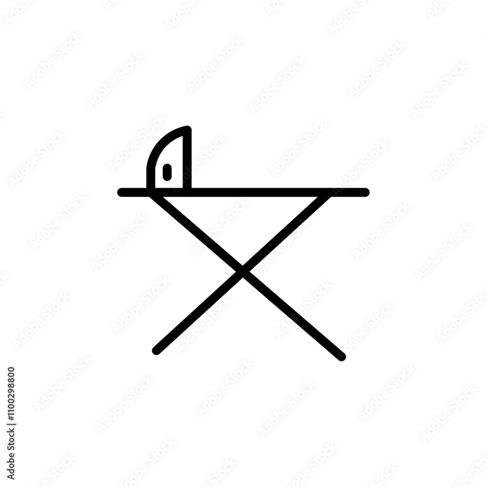 Poster ironing table icon Outline vector for web ui