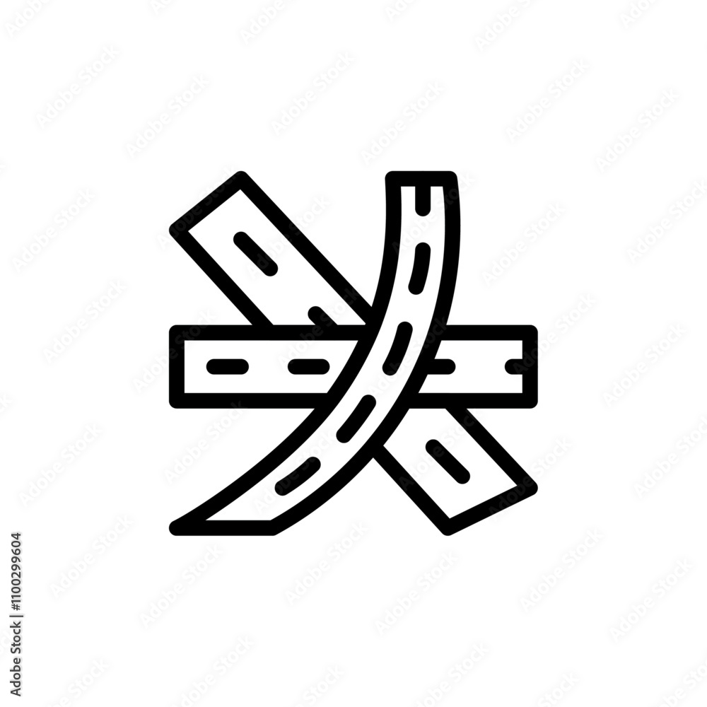 Poster multi level junction icon outline vector for web ui
