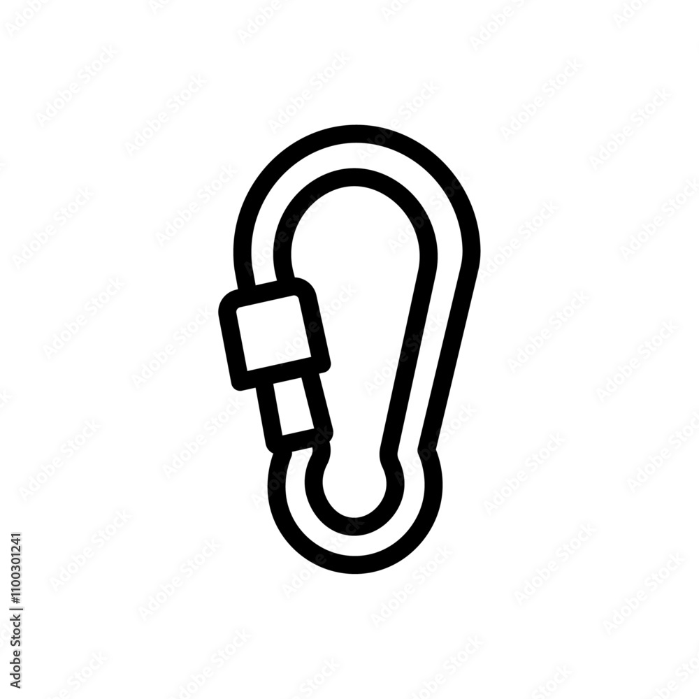 Aufkleber Rope Hook icon Outline vector for web ui