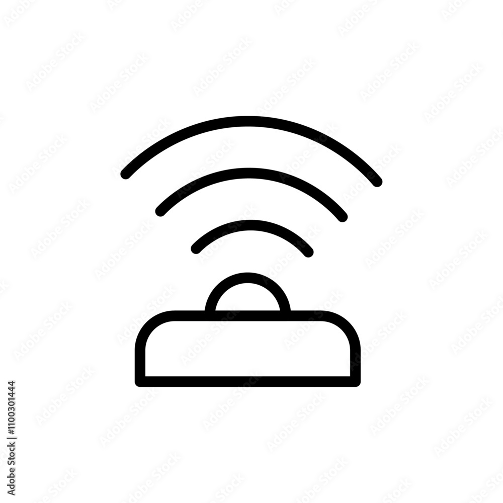 Aufkleber sensor icon outline vector for web ui