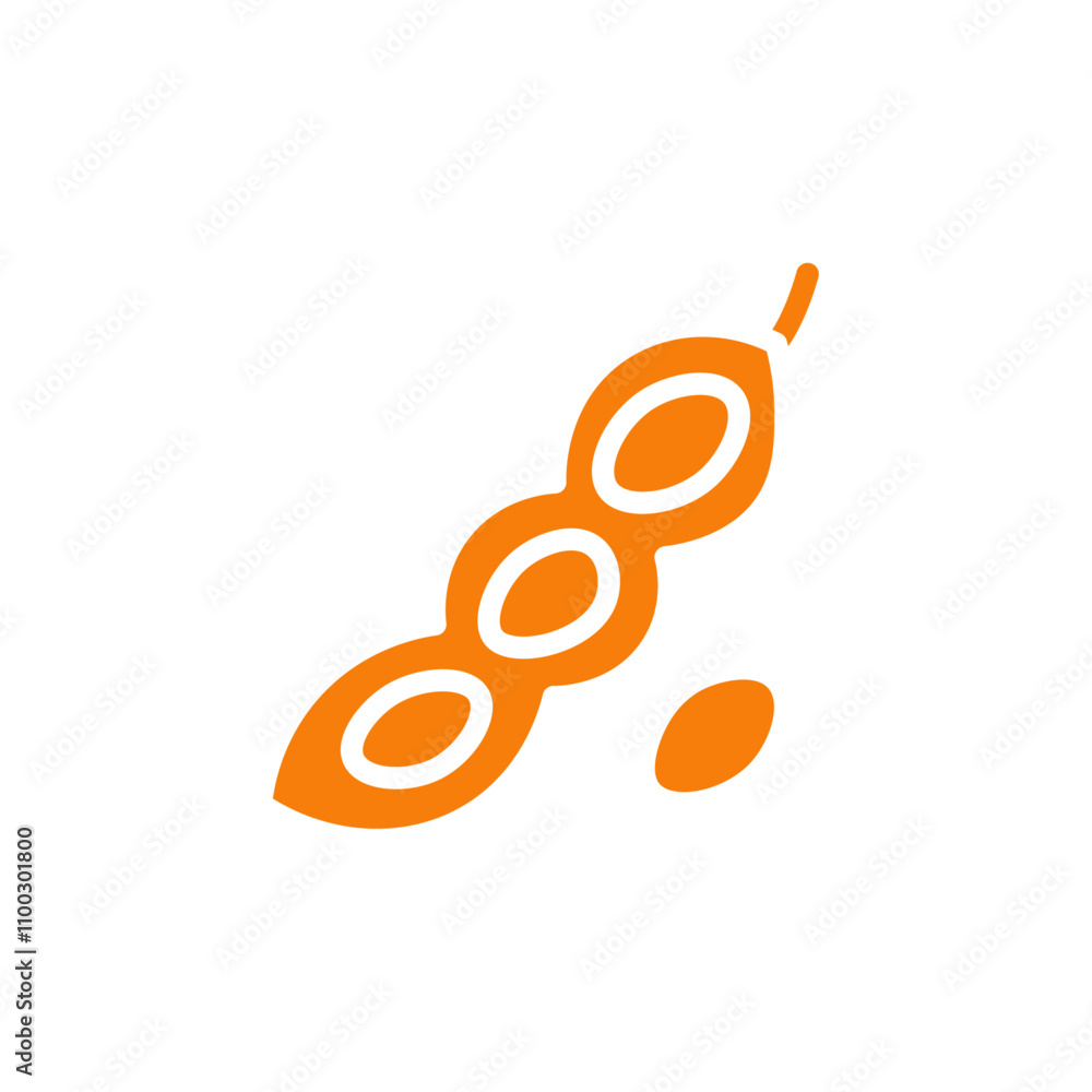 Poster soybeans icon Outline vector for web ui