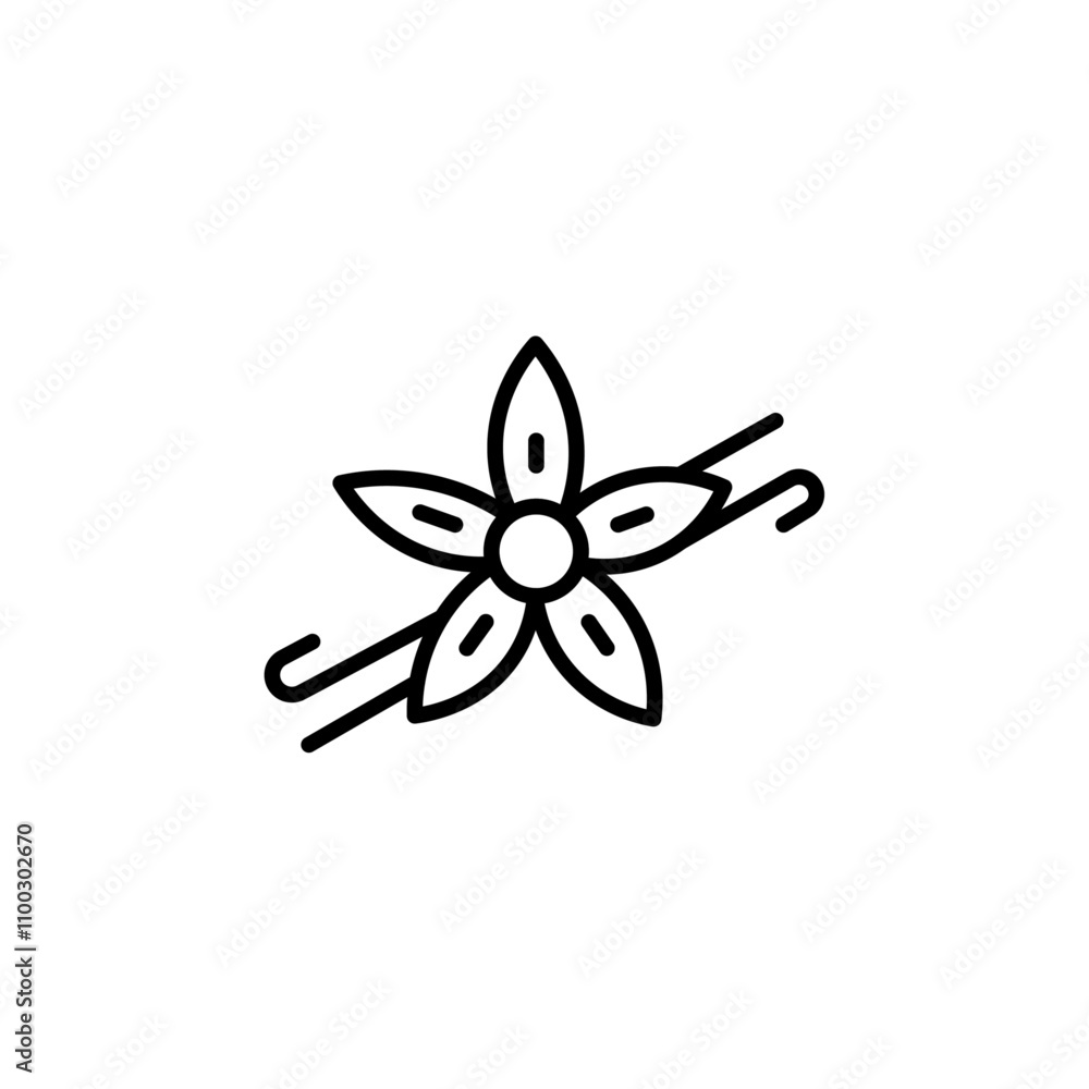Poster vanilla icon outline vector for web ui
