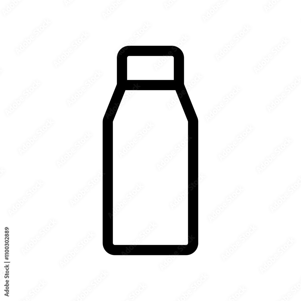 Aufkleber water bottle icon Outline vector for web ui