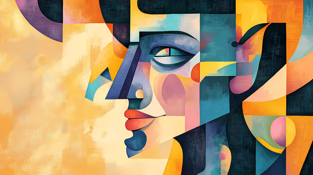 A mischievous and quick-witted trickster, always one step ahead of their adversaries. - generative ai. Cubism. Illustration