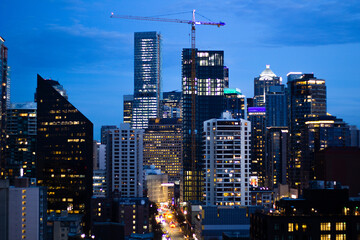 Obraz premium city at night