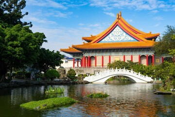National Concert Hall in Taipei with serene garden.