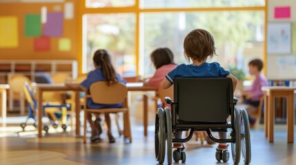 Support for inclusive education and classrooms for children with disabilities, Reflecting educational equity, photography style