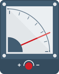 Obraz premium Analog Voltage Meter Icon