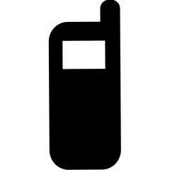 Phone color icon single line vector