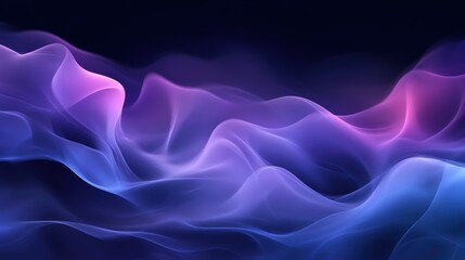 Obraz premium Ethereal swirling electric smoke in vibrant colors with copy space