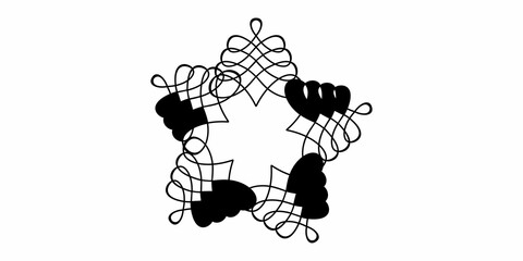Obraz premium tribal ornament logo icon vector