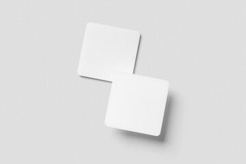 Square Coaster Mockup