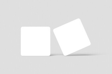 Square Coaster Mockup