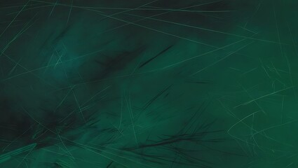 Abstract dark green scratch background. Generative Ai.