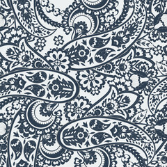 paisley seamless pattern. damask vector background
