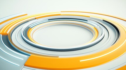 Fototapeta premium Stylized audio pulses, intricate light details, vivid and clean tones, 3D illustration