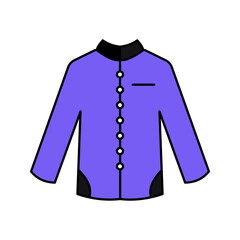 Muslim men's clothing icon .white background