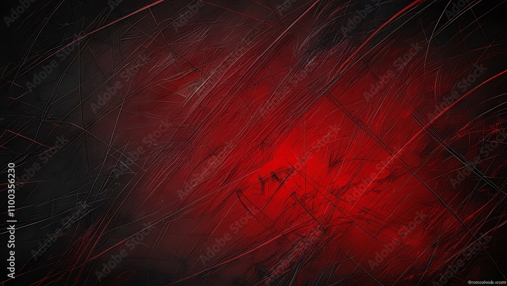Poster abstract dark red scratch background. generative ai.