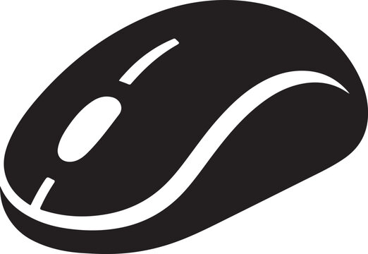 recommend clip art: computer mouse silhouette for creative projects.
