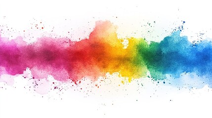 Obraz premium Vibrant Watercolor Background with Colorful Splashes and Patterns