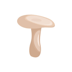 Milk mushroom on a white background. Vector illustration.