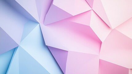 Fototapeta premium Soft Pastel Geometric Abstract Design in Shades of Pink and Blue