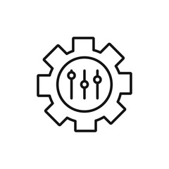 Obraz premium Customization icon Isolated flat vector in outline