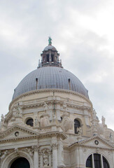 Obraz premium Santa Maria della Salute - Dome and Statues in Venice, Italy