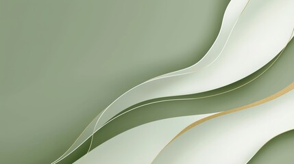 Creative and modern banner design for a YouTube channel focusing on art and design topics featuring soft green waves