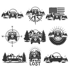 Off Road Compass Illustration Clip Art Design Shape. Adventure Silhouette Icon Vector. © josepperianes