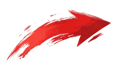 red arrow splashes on transparent background