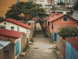 Fototapeta premium Barrio pobre en Brasil