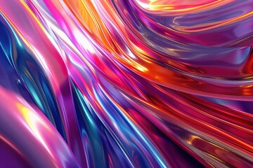 Fototapeta premium A stunning 3D render of an abstract multicolor spectrum
