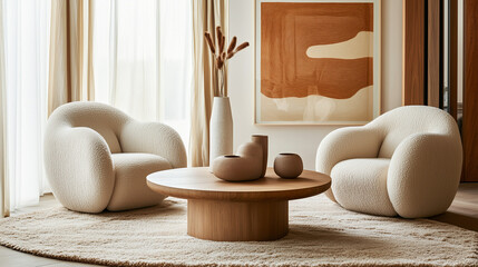 living interior with sofa