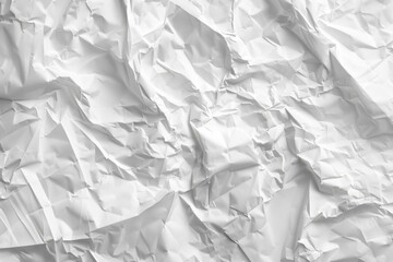 Obraz premium Crumpled White Paper Texture Map