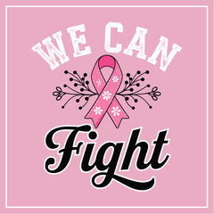 Pink Ribbon Breast Cancer Awareness Graphic
