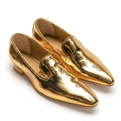 gold shoes