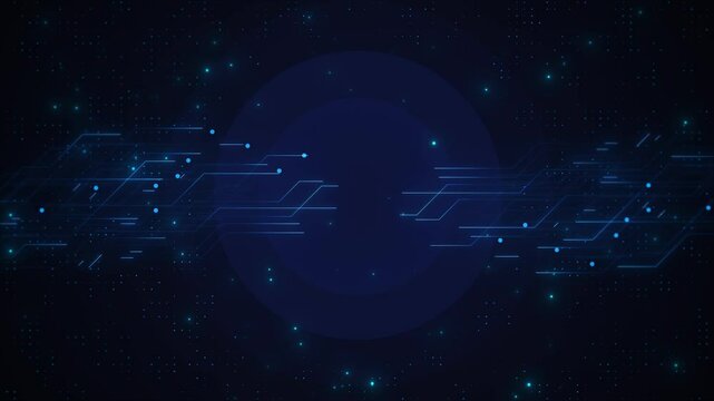 Technology background with a circuit board Cloud hi-tech light lines and electronic cyber Ai big data science, innovation future tech, Cyber science tech, Innovation GPT or Artificial Intelligence 3D