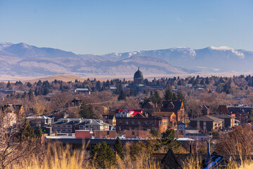 Panorama of the city of Helena, capital of the state Monatana