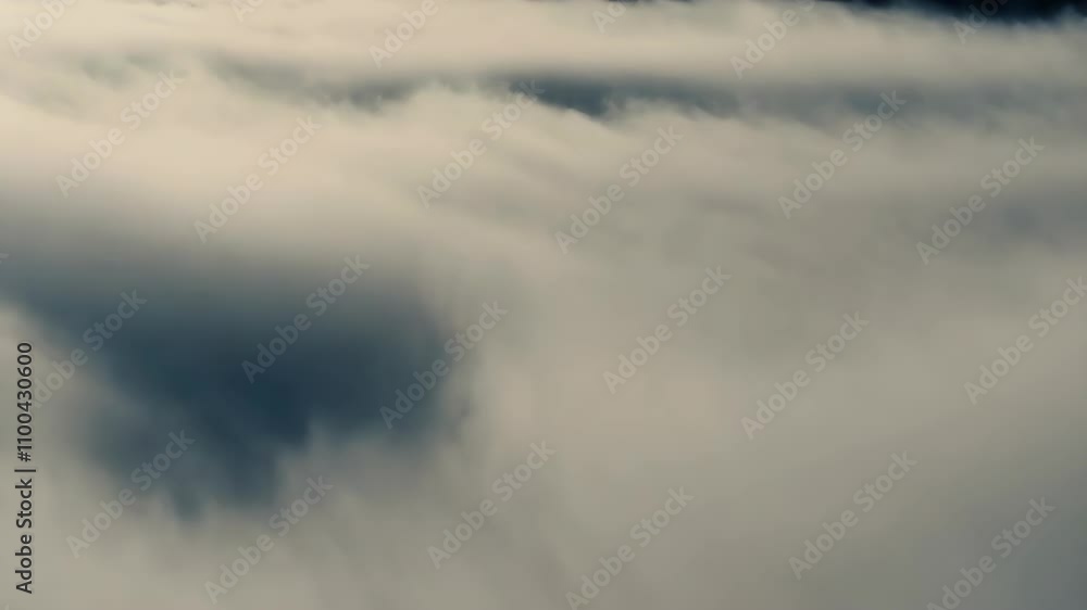 Poster translucent layers of white and gray mist flow seamlessly, creating a calm and enchanting ambiance p