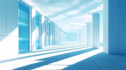 Obraz premium Midday view of a solar farm bright sunlight casting AI generated illustration