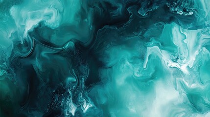 Abstract swirls of teal and dark blue create a captivating, fluid design full of movement and depth.